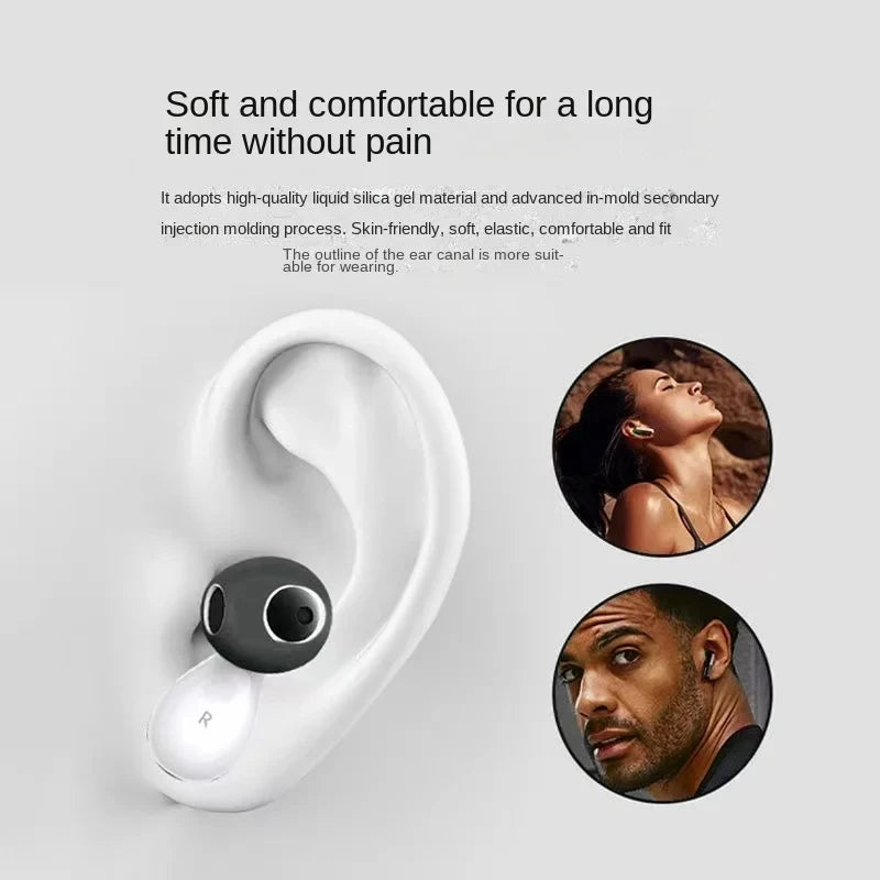 Silicone Eartips for Huawei FreeBuds 5 Earphone Cover Anti Drop EarPlug Cover Half In Ear Sport Noise Reduction Ear Cap