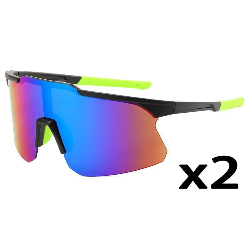 1/2/8pcsPolarized Cycling Sunglasses Outdoor Sport Cycling Riding Running Skiing Goggle Windproof Fishing Eyewear for Men Women