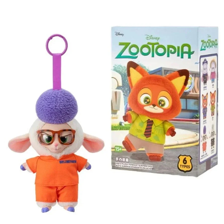 High Quality Zootopia Series Blind Box Judy Nick Vinyl Plush Cartoon Character Pendant Trendy Toys Box Birthday Gifts for Kids