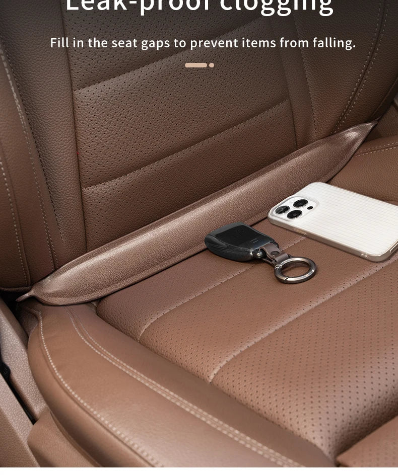 Plug-In Car Seat Gap Filler Elastic EVA Car Seat Crevice Filling Strip Universal Seat Blocker Prevent Dropping Car Accessories