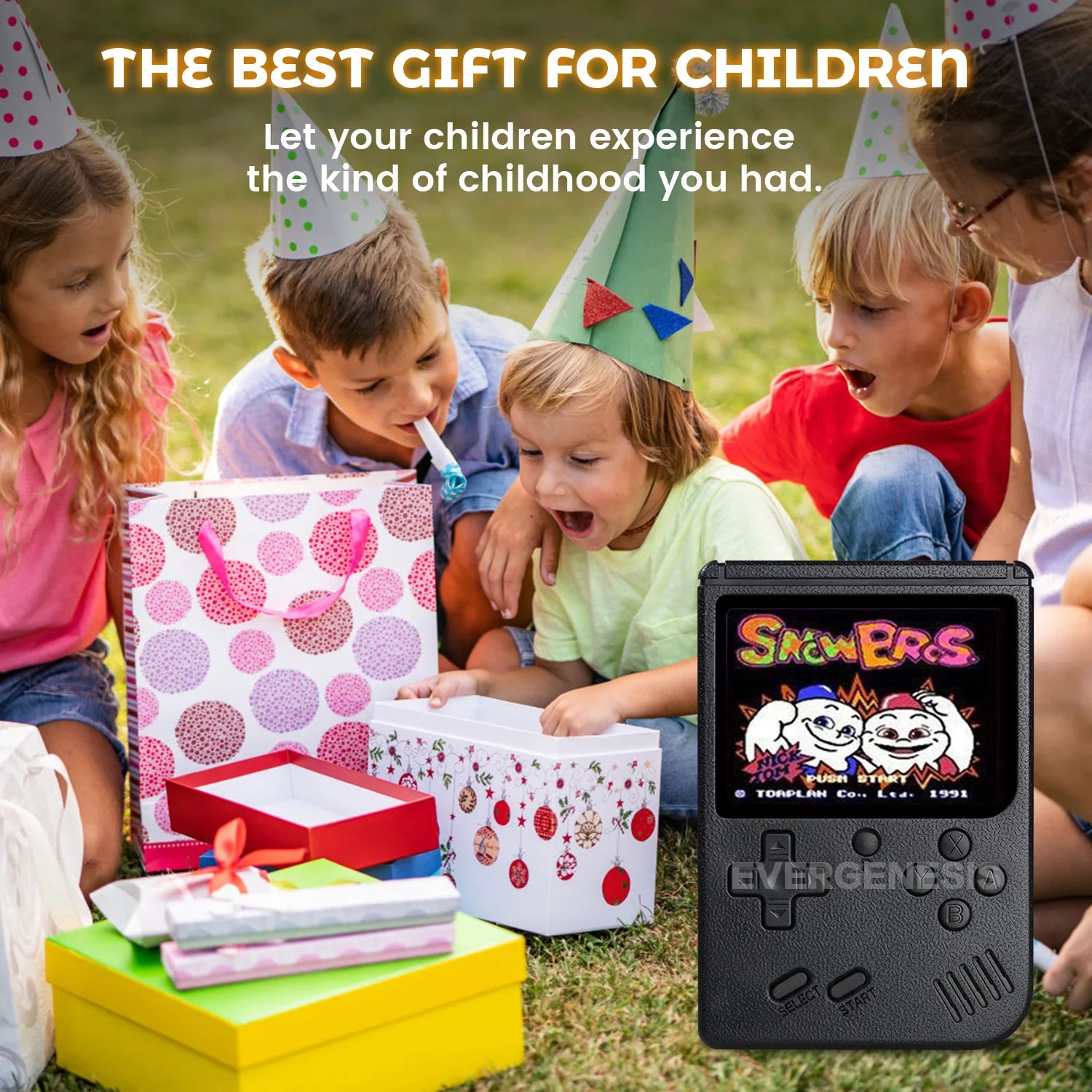Cute Color Portable Mini Plus Handheld Video Game Console 3.0 Inch Color LCD Kids Color Game Player Built in 500 Games