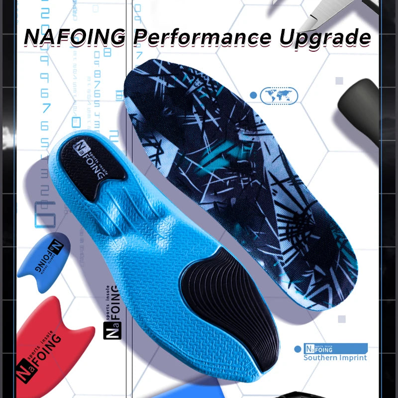 1Pair Premium EVA Orthopedic Insole For Feet Shock Absorption Deodorization Breathable Sole Pad Sport Arch Support Feet Care