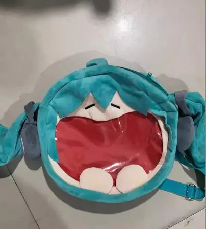 Hatsune Miku Shoulder Bag Backpack Cute Anime Plush Cartoon Kawaii Knapsack Student Bag Packet For Gifts Toys