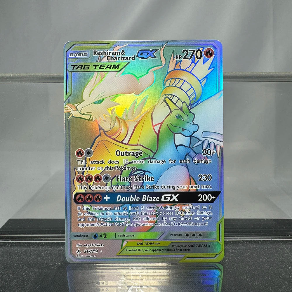 Charizard PTCG Single Collection Card 1st Edition 1996 Vmax Ex Rare Rainbow Card PKM Proxy Cards Toys Gifts
