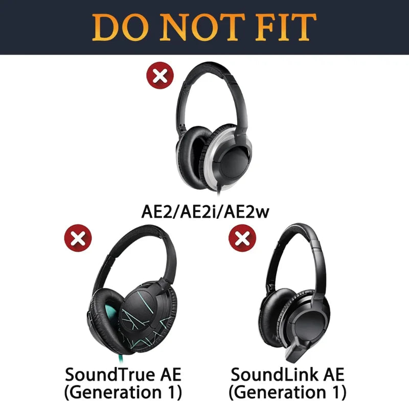 Replacement Foam Ear Pads Cushions for Bose SoundLink On Ear SoundTrue On-Ear Style OE2 OE2i Headphones