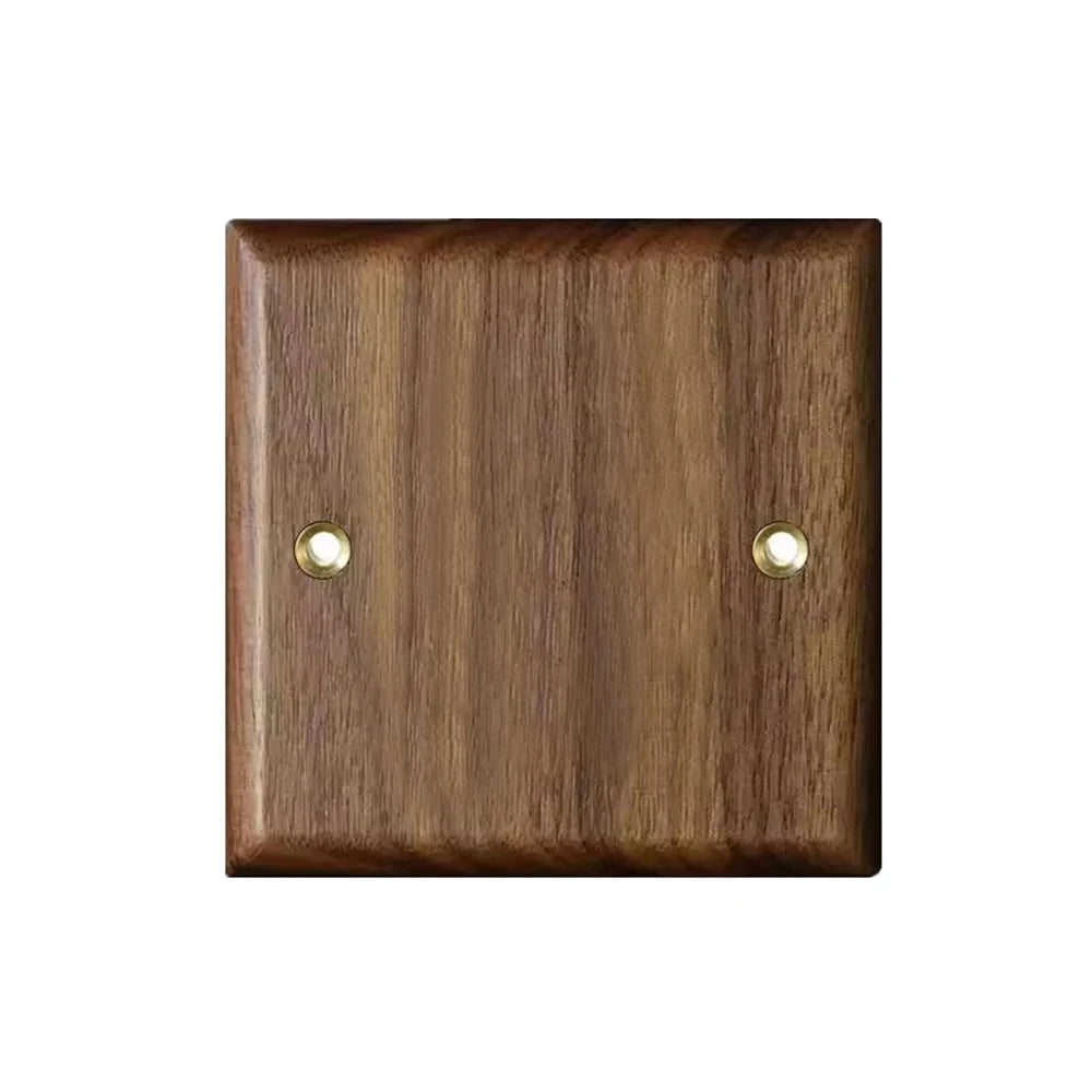 High Quality Retro Europe Type Vintage Wall Light Switch Socket, Solid Wood Brass Toggle Switch Plate, Antique Home Stay Switch