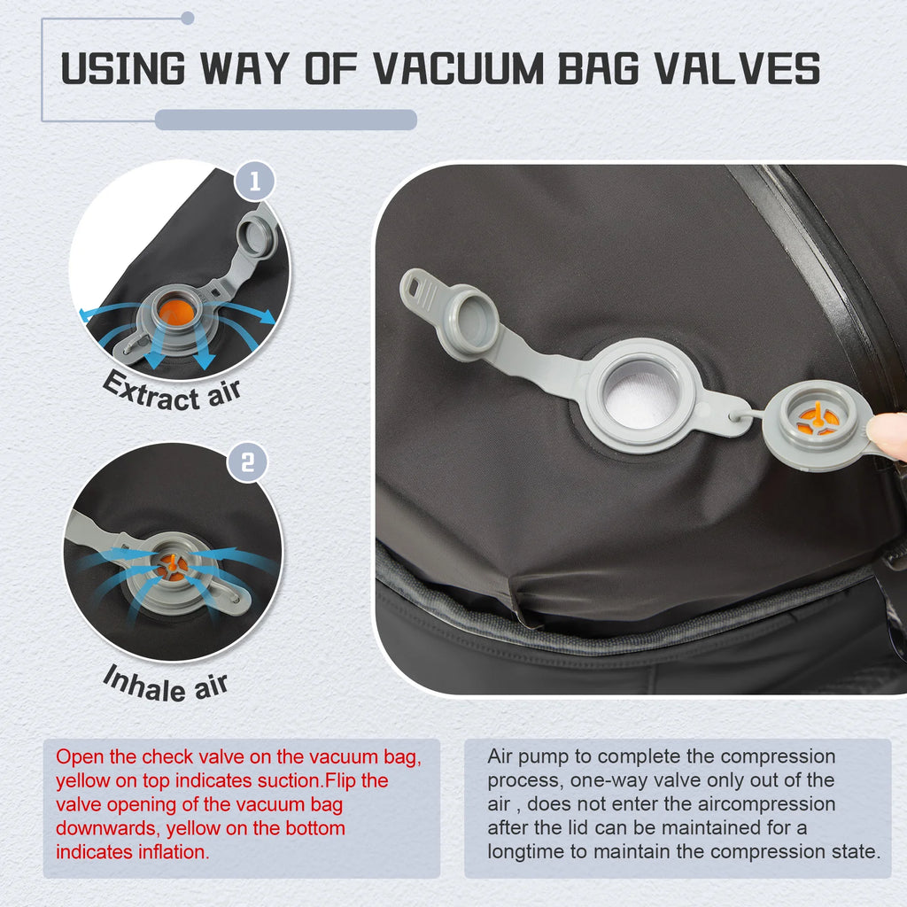 Vacuum Backpack Travel Bag for Men Large Capacity Backpack Business Laptop Backpack Women Men Expandable Backpack School Bag