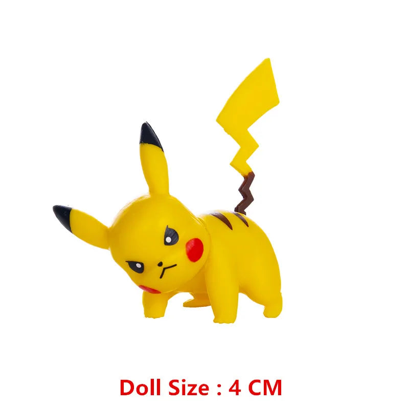 Pokemon Anime Figure Pikachu Eevee Charizard Mewtwo Cartoons Figure Collection Model Pocket Monster Action Toys Birthday Gift