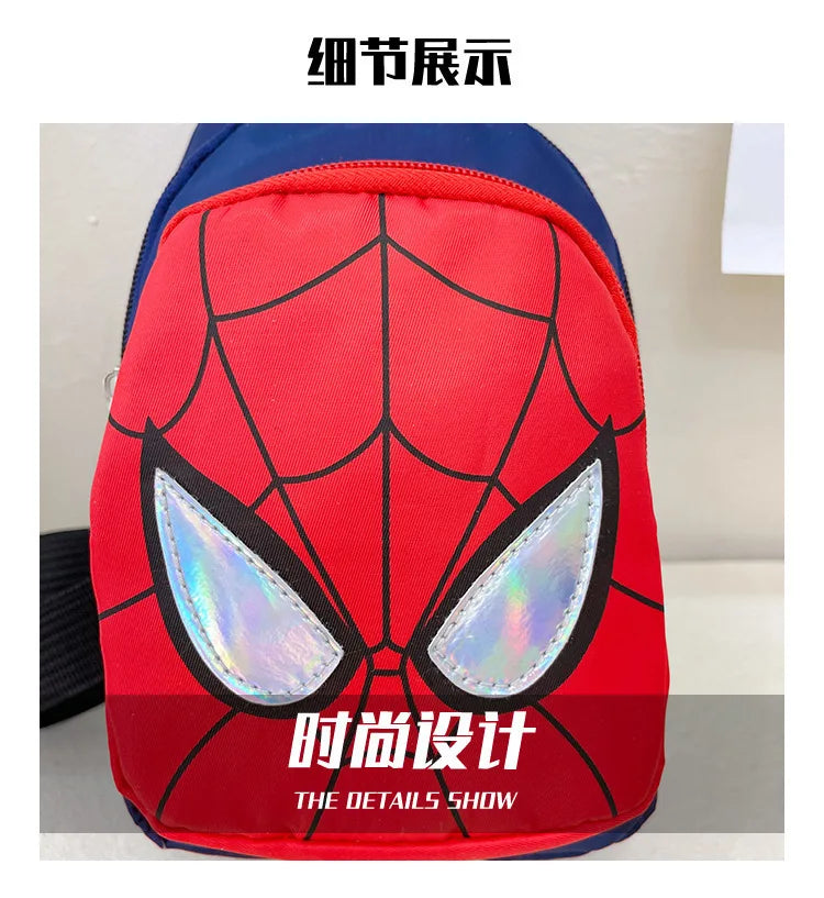 Marvel New Children's Shoulder Backpack Spiderman Pattern Large Capacity Bag Casual Student Boys Girls Bag