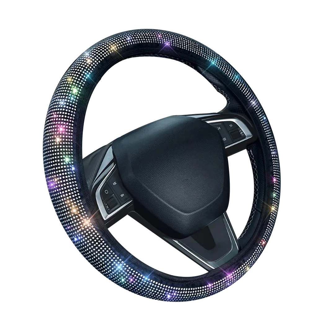 Universal Car Steering Wheel Cover Protector Anti-Slip Universal Size Fit 15inch /38cm Diameter Fashionable Car Accessories