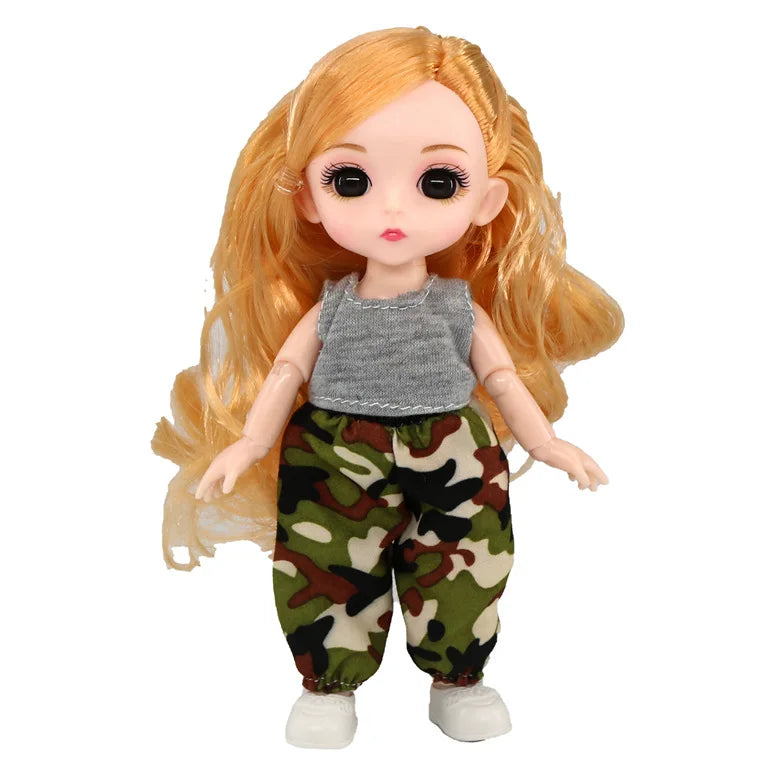 doll 16cm Cute And Elegant Style, 13 Articulated Dolls With Movable Joints Clothing Matching BJD Princess 1/12 Girl Gift Toy
