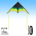 YongJian Large Beach Delta Kite for Adults  Extremely Easy to Fly for Beginners Comes with 100m String Kite Handle