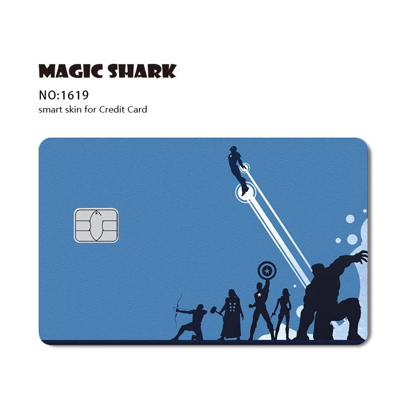 Stylish Phone Evil FBI Tiger Mexico Flag Snowman Movie Monstor Anime Credit Bank Debit Card Sticker Film Skin