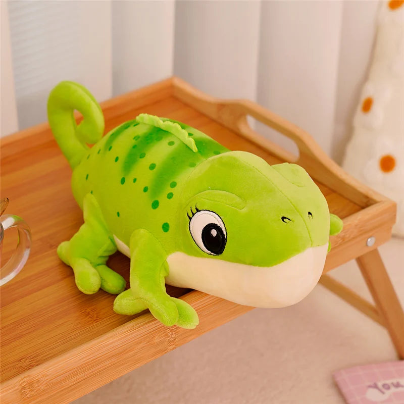 1PC 30cm Cartoon Real Like Lizard And Chameleon Plush Toys Creative Simulation Animal Reptile Stuffed Pillow Gifts