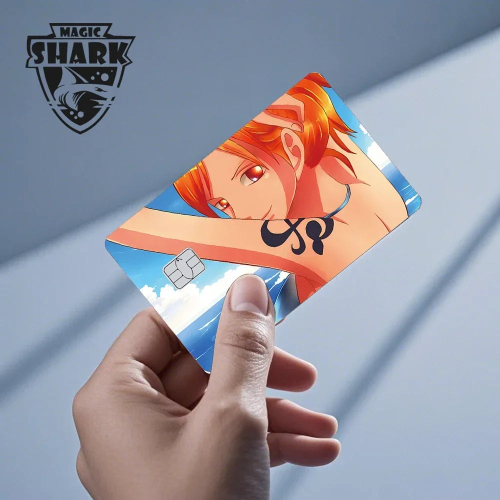 Magic Shark Wanted Anime 3M PVC Matte No Fade Skin Cover Sticker for Metro Debit Credit Card