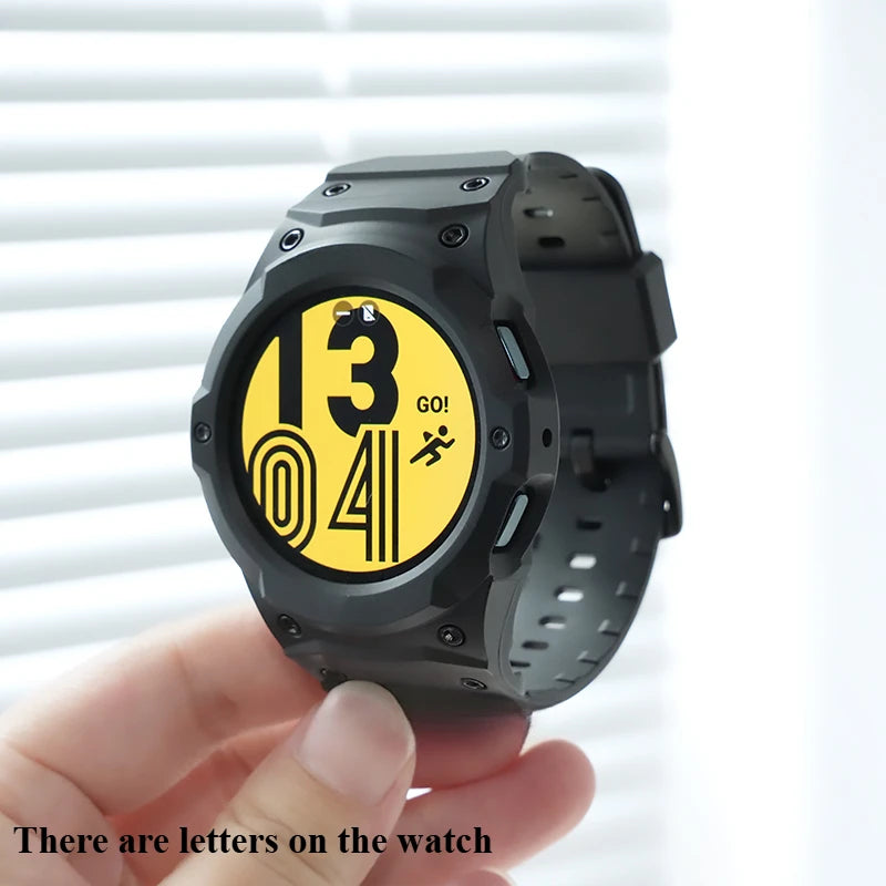 Silicone Strap+PC Case for Samsung Galaxy Watch 7/6/5/4 40MM 44MM New Mod Kit for Samsung SmartWatch Sport Loop Band Bracelet