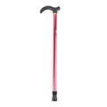 1PC 75-90cm Aluminum Alloy Adjustable Walking Stick 2 Section Stable Anti-Skid Crutch Old Man Hiking Cane Height