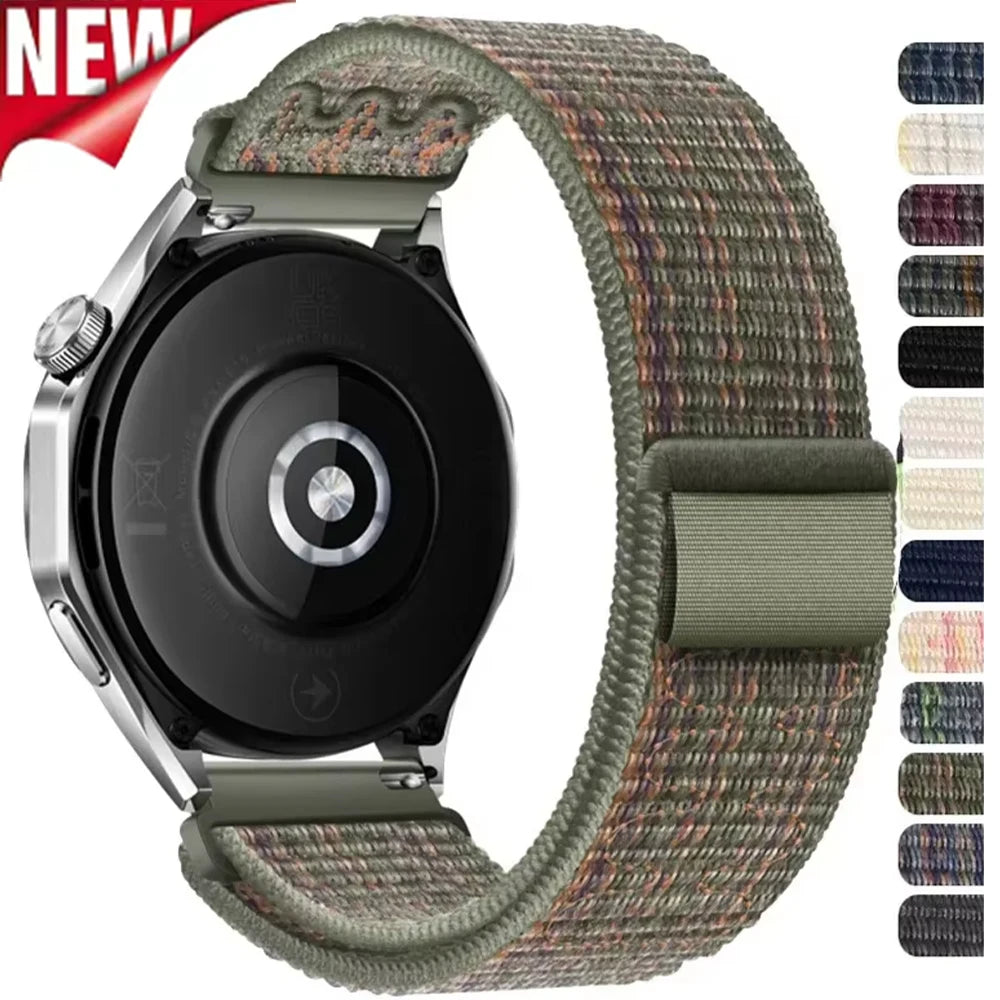 20mm 22mm Nylon Watch Strap For Huawei Watch GT 4 GT4 46mm Band Bracelet For Huawei Watch 4Pro GT3 GT2 GT 3 2 Pro 46mm Watchband
