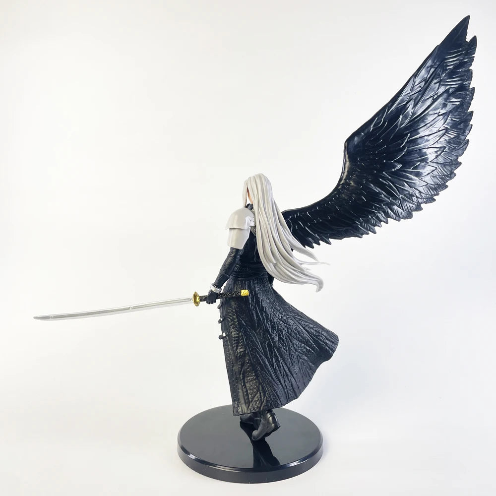 28cm Sephiroth Anime Figure Rebirth One-Winged Angel Action Figure Collection Model Desktop Ornaments Decoration