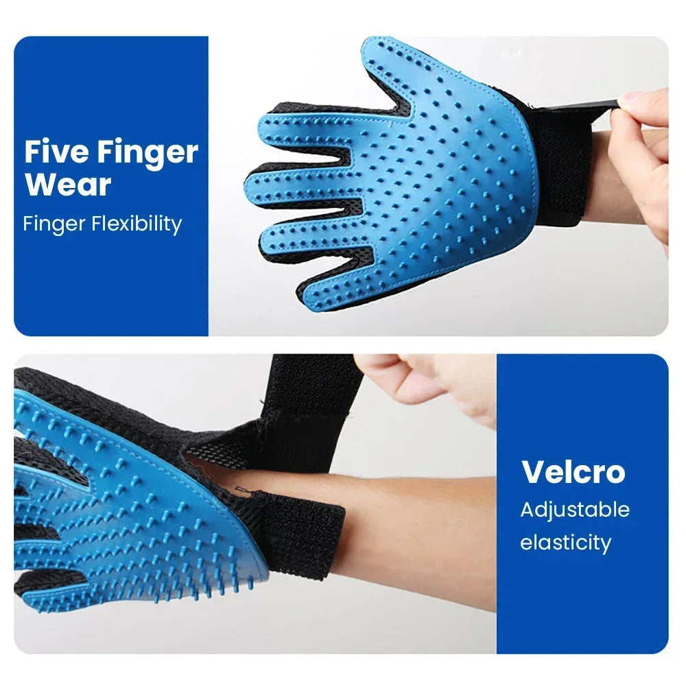 Cat Grooming Glove Pet Cat Comb Bathing Brush for Cats Hair Removal Massage Brush Soft Bristles Pet Grooming Cleaning Supplies