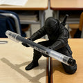 Desktop Art 3D Printed Ninja Pen Holder Unique Figurine Stationery Organizer Pencil Figurines Desk Decor Craft For Pen Storage