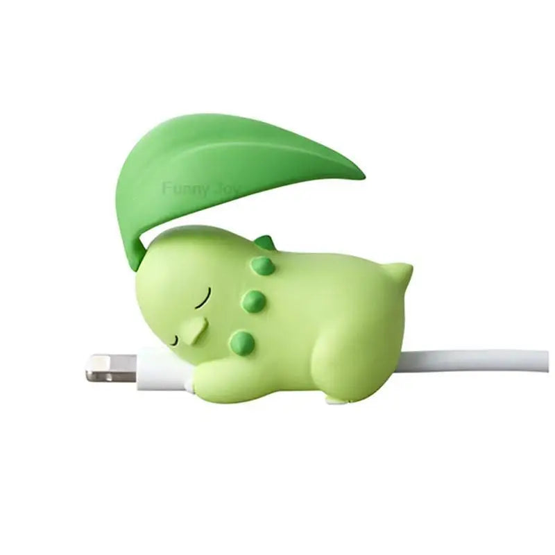 Hot Anime Figure Usb Protective Case Cable Bite Pikachu Cup Pet Eevee Dolls Meow Jigglypuff Accessories Toy Gift
