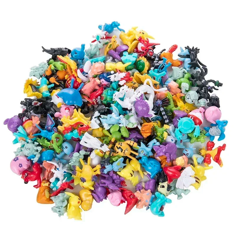 24-144pcs Pokemon Figure Model  Pikachu Anime Dolls 2-3CM Ornamental Decoration Not Repeating Mini Model Toy Christmas Gift