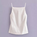 HXAO Women Top 2024 Lace Up Backless Camisole Top Women Cheap clothes Sexy Fashion Tanks & Camis Crop top Women White Black top