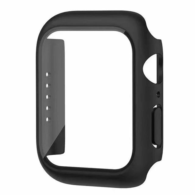 Glass+Cover For Apple Watch case 11 10 9 8 7 6 SE 5 Accessorie Screen Protector iwatch series 46mm 42mm 49mm 44mm 40mm 41mm 45mm