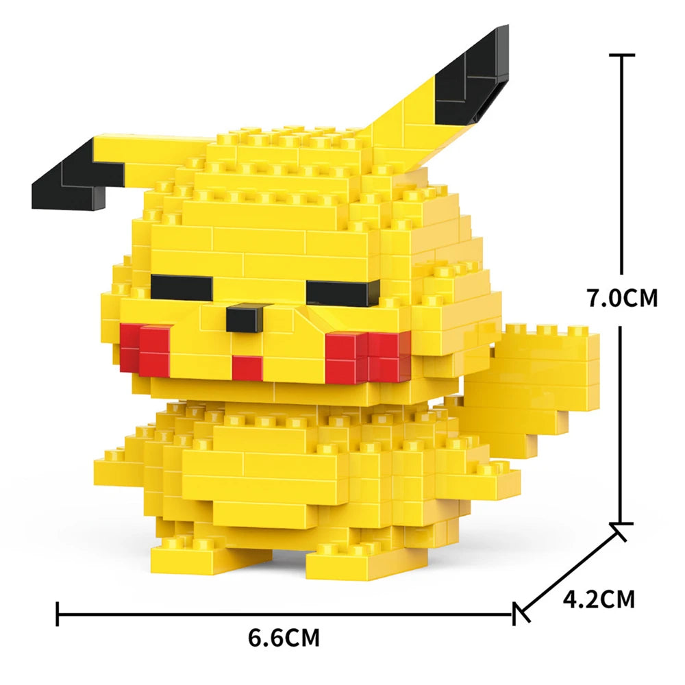 Cartoon Anime Hello Kitty Blocks Kuromi My Melody Cinnamoroll Mouse Building Blocks Doll Toy Kids Birthday Gift