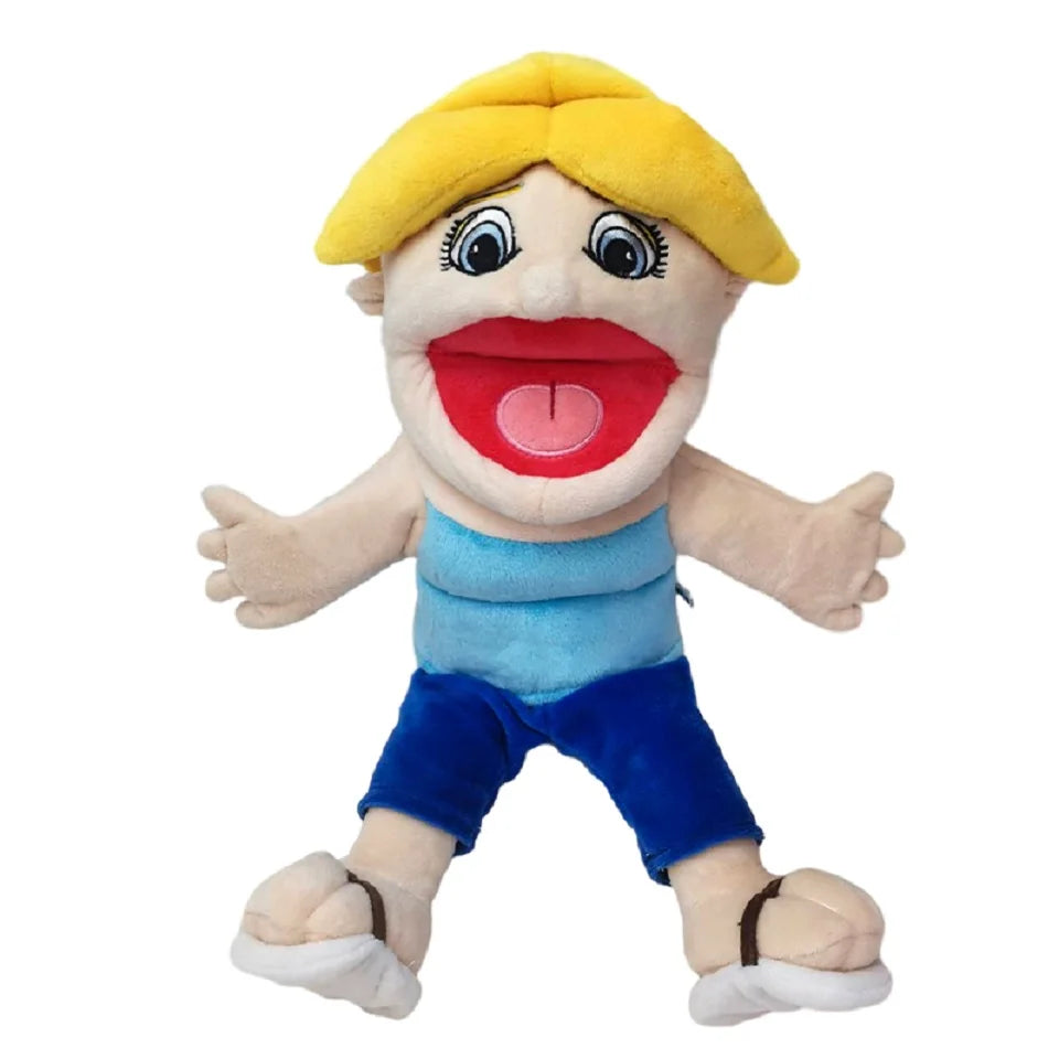30/60cm Jeffy Hand Puppet Plush Children Soft Doll Talk Show Party Props Christmas Doll Plush Toys Puppet Kids Gift