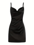 2024 Lady va va voom Satin hip suspender dress women's dress