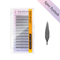 NAGARAKU Premade Spire Eyelash Manga Wing Eyelashes Anime Light Plume Fluttering Eyelash Extensions Comic Spike Wet Set Lashes