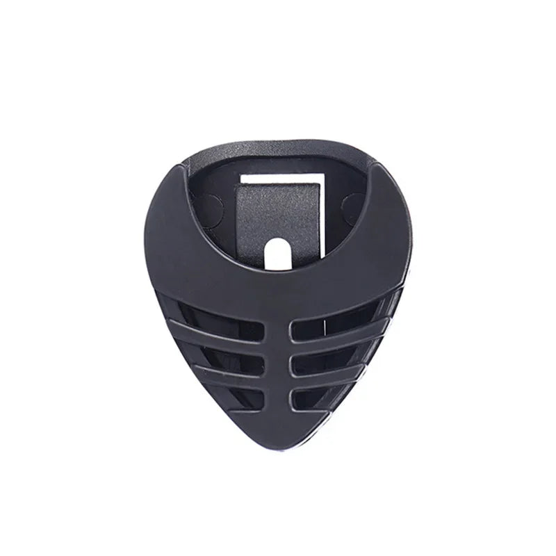 10Pcs Guitar Picks & Guitar Pick Holder Set For Acoustic Guitar Electric Guitar Bass Ukulele Stick-on Holder (Random Color)