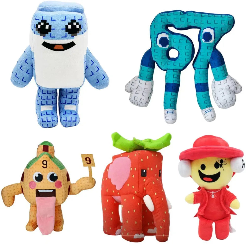 NEW Steal A Brainrot Esok Sekolah Plush Hot Game Peripheral Plushie Cute Cartoon No. 9 House Stuffed Doll Toy Gamer Fans Gift