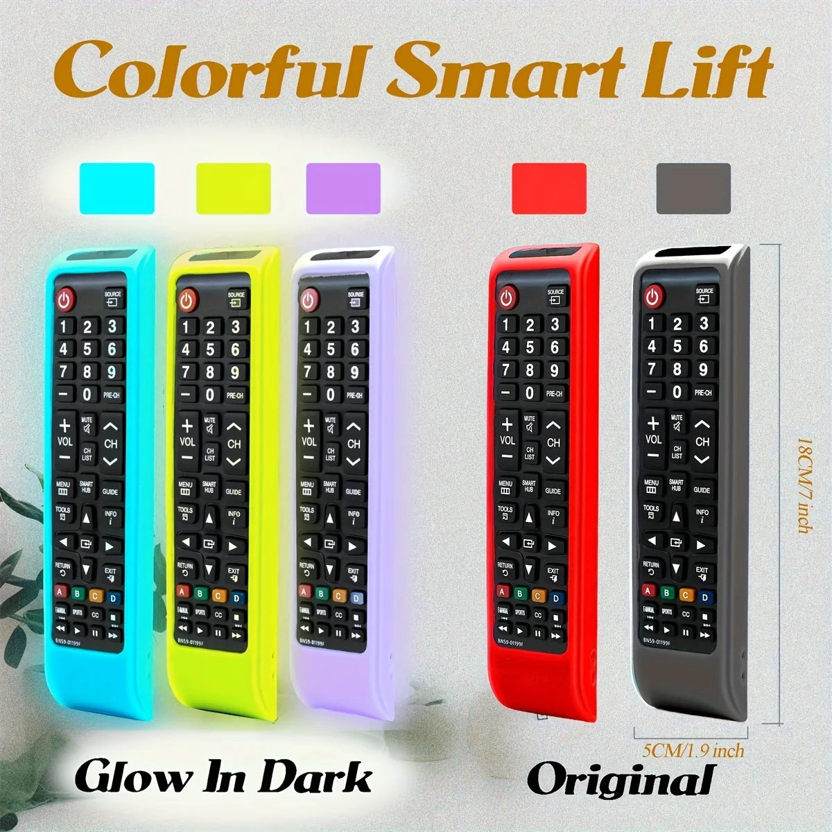 Silicone Remote Case For Samsung TV Controller, Remote Cover For BN59-01199F Samsung Remote Control, Smart TV Remote Skin Sleeve
