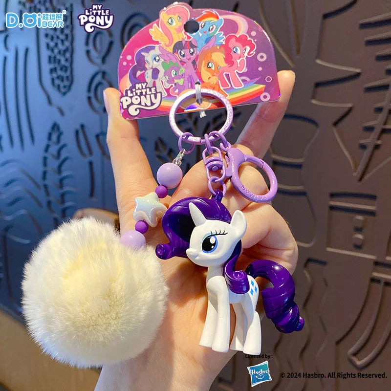 My Little Pony Action Figure Rainbow Dash Twilight Sparkle Fluttershy Pinkie Pie Toy Key Chain Bag Pendant Decoration Kids Gifts