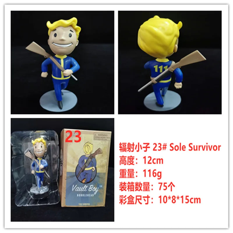 Hot Vault Boy Generation 7 Shaking Anime Action Figure Statue Model Room Ornament Toys Collectible Childrens Surprise Xmas Gifts