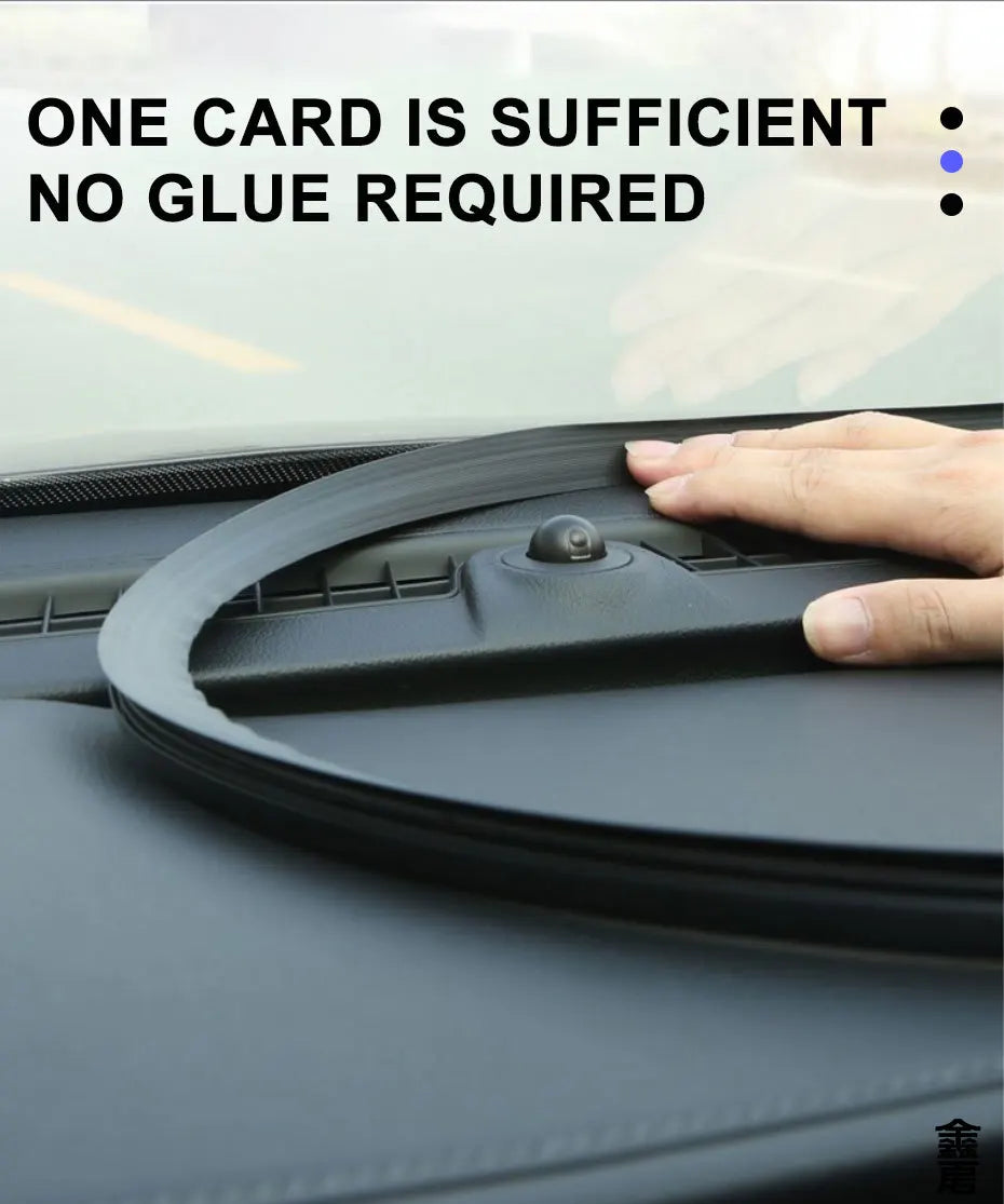 1.6m Auto Dashboard Sealing Strip Universal Car Sticker Rubber Seals Noise Insulation for Weatherstrip Car Accessories