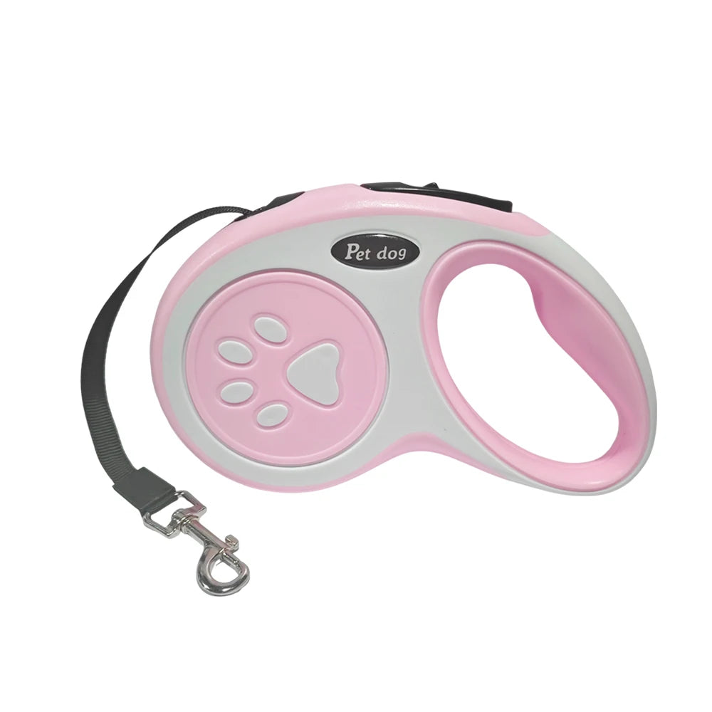 3m 5m Nylon Pet Dog Leash Automatic Retractable Extending Rope Puppy Walking Running Traction Roulette For Small Big Dogs Cats