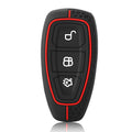 Car Key Pack for Ford ST Line Fiesta Focus Mondeo Ecosport Kuga Puma Edge Escape Metallic Silicone Car Key Fob Case Accessories