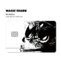 Maigc Shark Cute Pokemons Mewtwo Eevee Pikachu Gengar Sticker Film Cover for Debit Credit Card No Fade