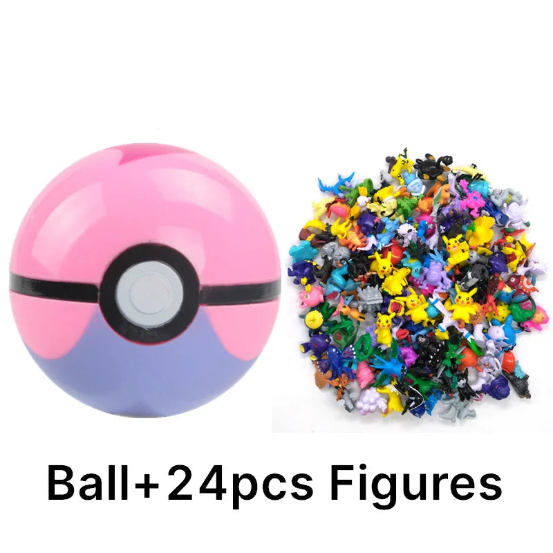 Pokémon Toys 7Cm Elf Ball 2-3cm Anime Action PokeBall Figures Monster Toy Model Dolls Children Christmas Gift