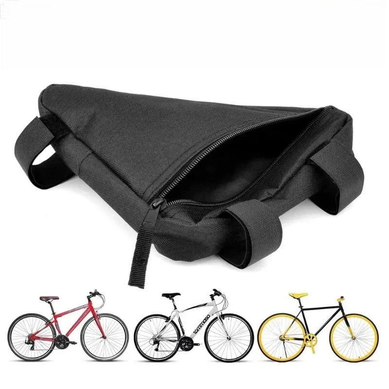 1PC Waterproof Bicycle Bag Front Tube Frame Handlebar Triangle Pouch Cycling Accessory with Frame Holder