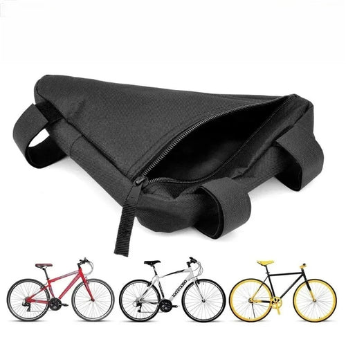 1PC Waterproof Bicycle Bag Front Tube Frame Handlebar Triangle Pouch Cycling Accessory with Frame Holder
