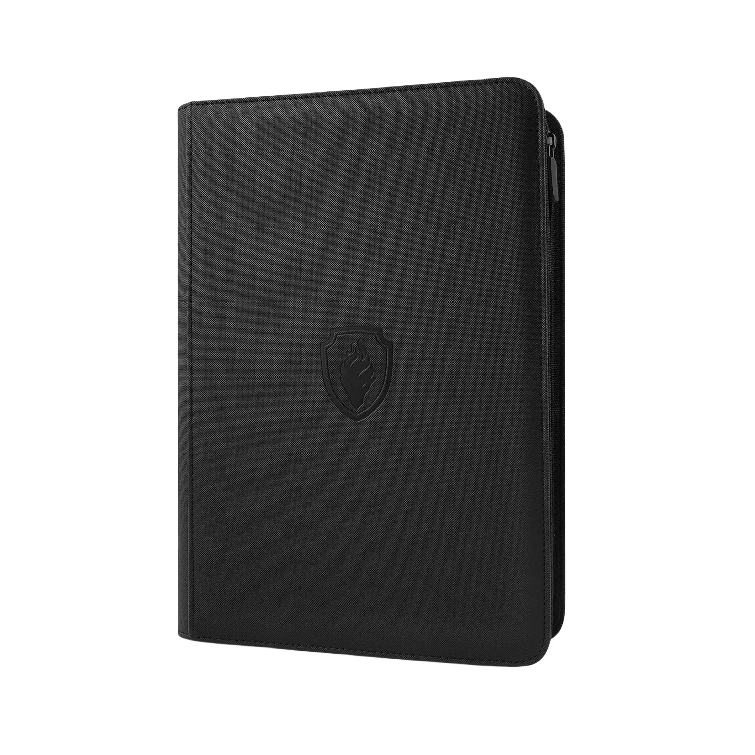 9 Pocket Zipper Card Binder, 360 Trading Card Holder Book, Premium PU Cover Zip Binder for Cards, Durable Side Loading Card