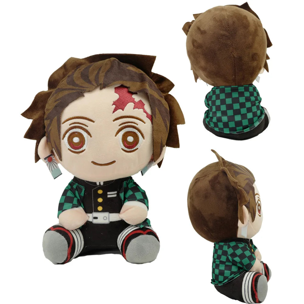 20cm Hot Japan Demon Slayer Plush Dolls Lovely Anime Kimetsu No Yaiba Kamado Tanjirou Nezuko Zenitsu Kyoujurou Toys Kids Gifts