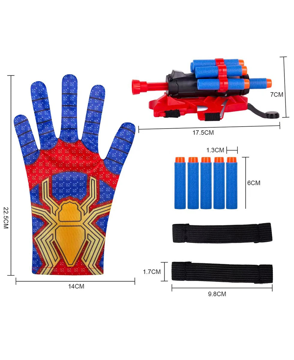 Spider Launcher Chidlren Toy Glove Web Shooters Halloween Wristband Prop Boys Cosplay Figure Game Christmas Kids Present Toys