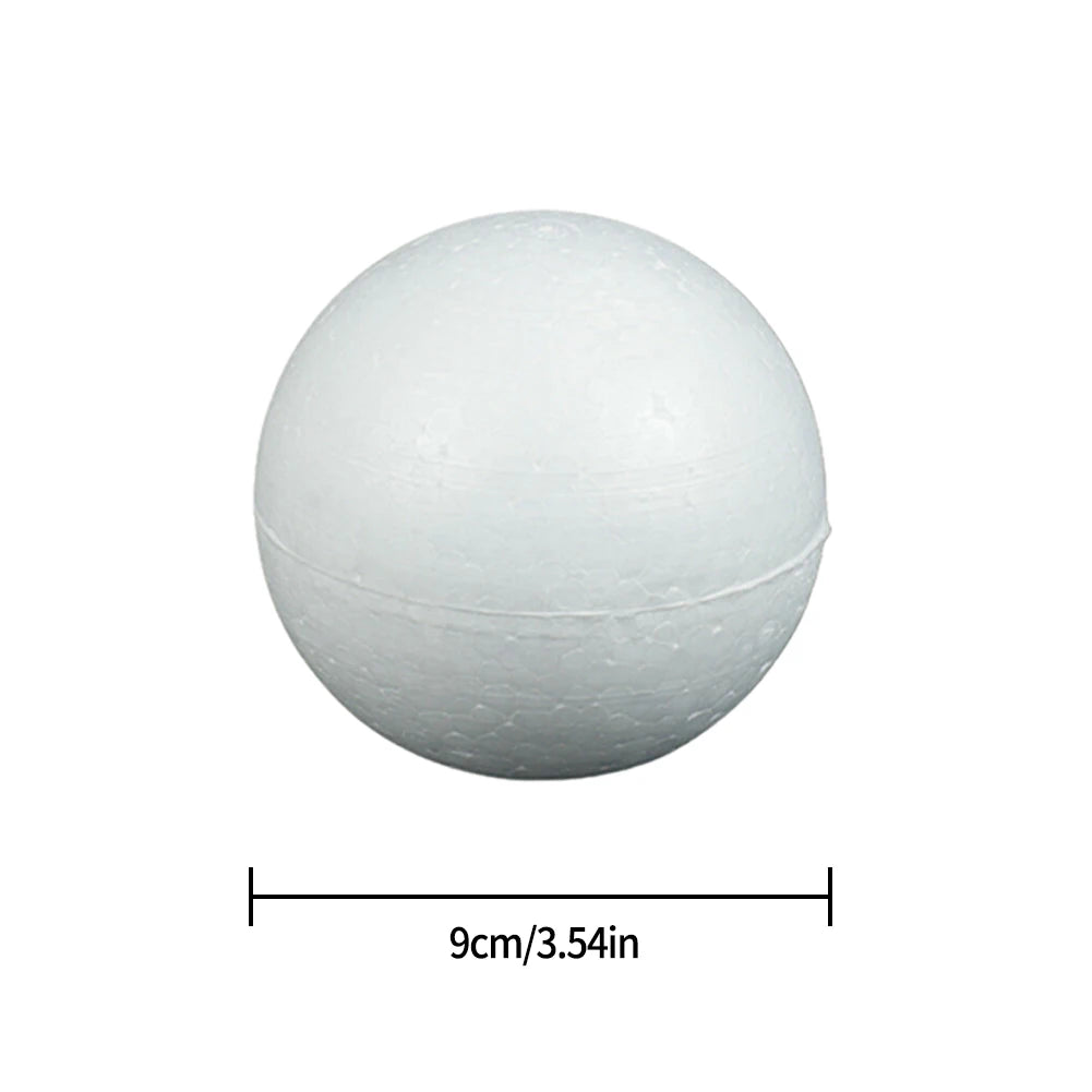 6-12cm Modelling Polystyrene Foam Balls White Craft Balls DIY Hand-painted Gifts Accessory Wedding Celebrations Event Supplies