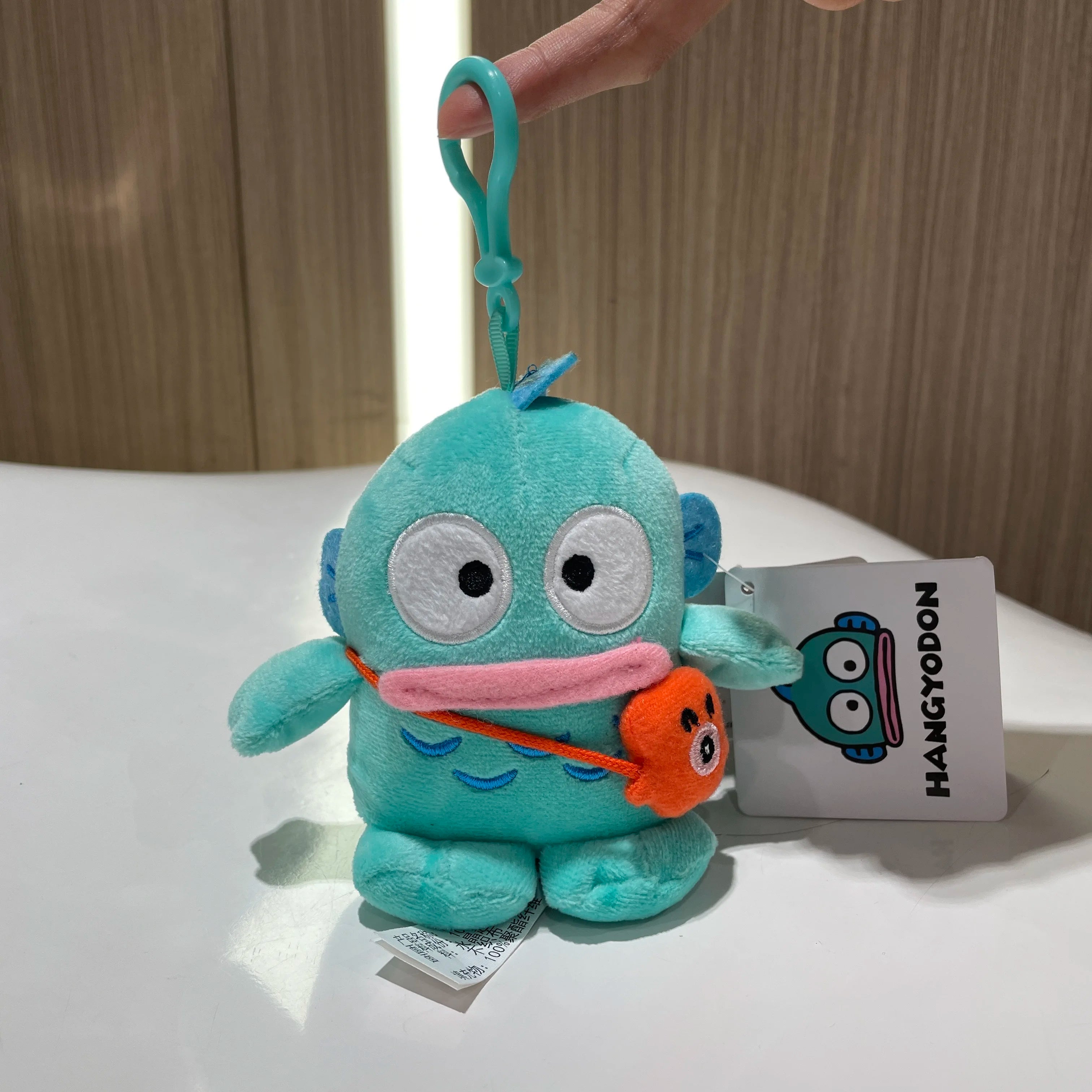 Genuine Sanrio Hangyodon Melody Kuromi Pendant Plush Toys Small Charms Sayuri Model Doll Stuffed Toys Girls Boys Birthday Gifts